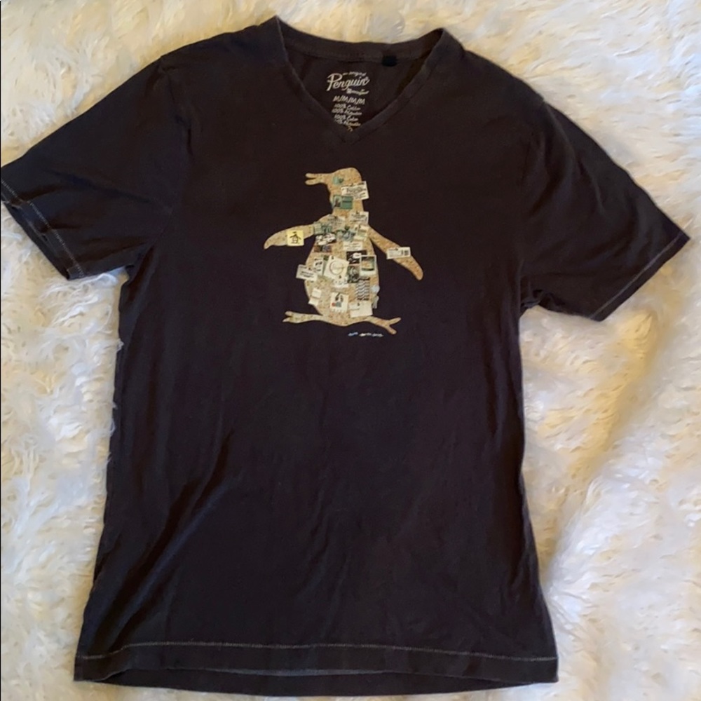 Original Penguin 🐧 Navy Blue V-Neck, Size M